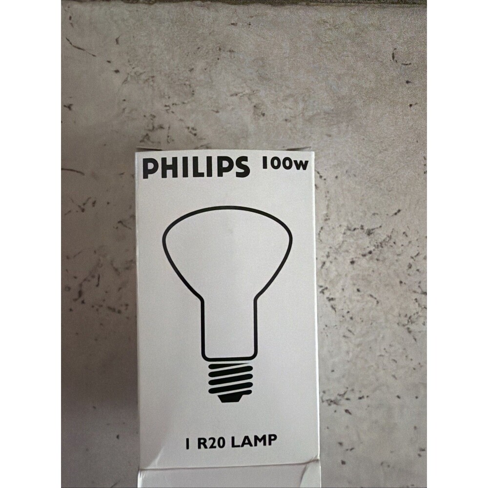 Philips 100W 12V R20 Flood Reflector Bulb 100R20 Low Voltage New Old Stock